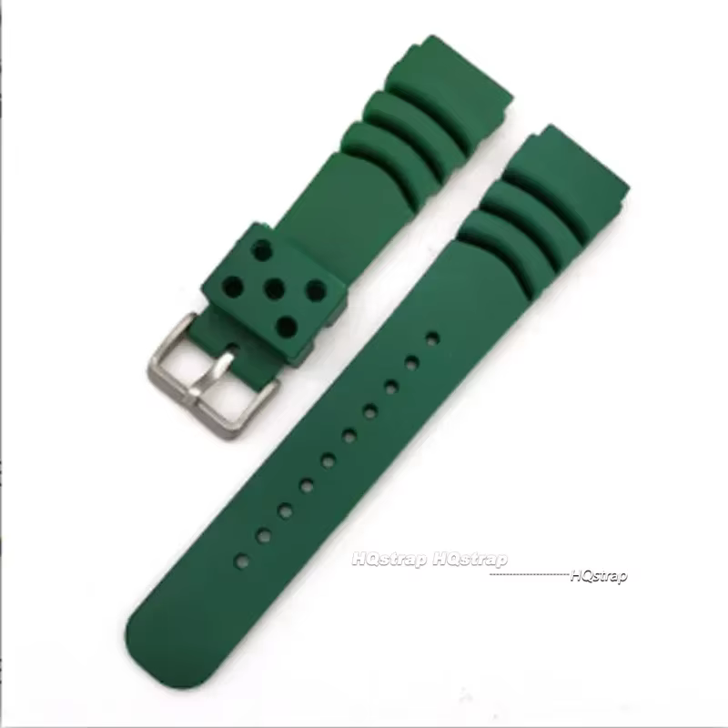 Bracelet de montre en résine pour Seiko 20 22mm, en Silicone, étanche, en caoutchouc souple, pour fe