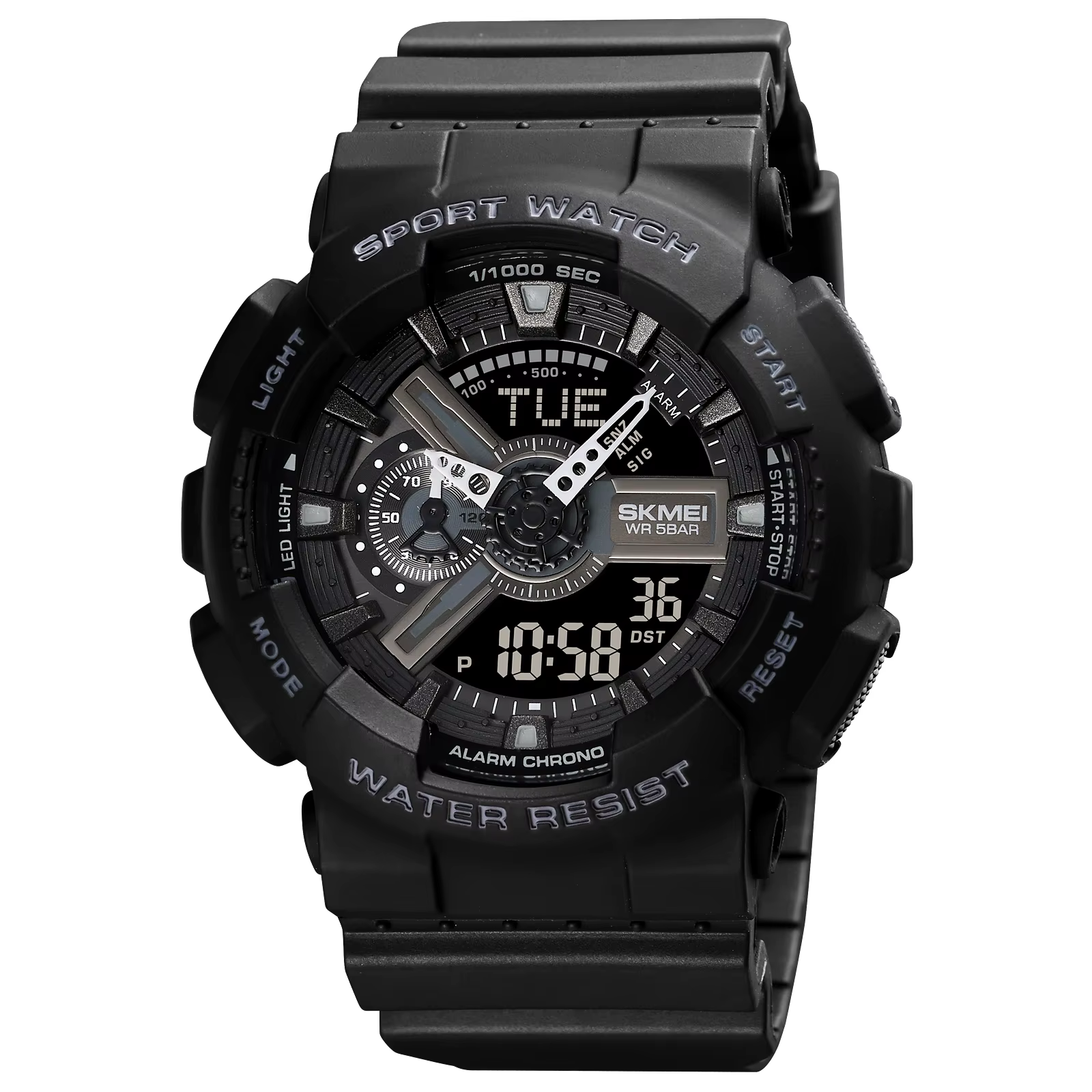 SKMEI heure mondiale lumière LED montres électroniques numériques pour hommes femmes sport montre à 