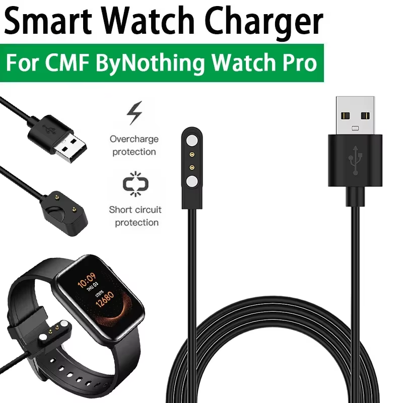 Chargeur de montre pour CMF ByNothing Watch Pro D395, cordon de Charge USB, station de Charge magnét
