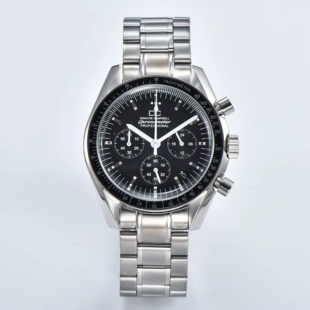 Montre à Quartz japonaise Vk63 montre d'affaires pour hommes cadran panda mouvement vk63 chronograph