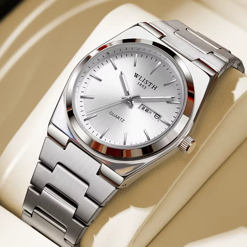 WLISTH luxe hommes montre étanche mode affaires montre en acier inoxydable montre pour homme montres