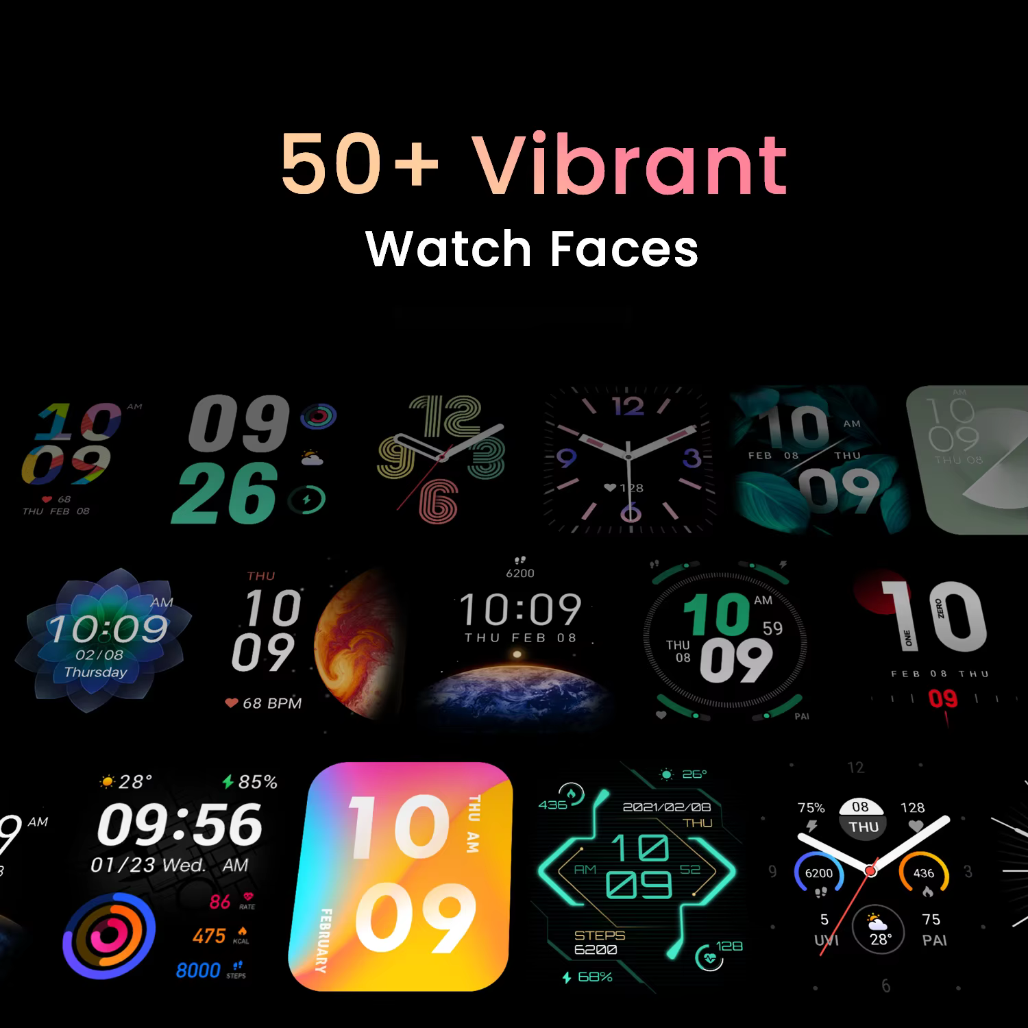 Amazfit-Bip 3 Smartwatch pour Homme et Femme, Cadeau d'Anniversaire, Mesure de la Saturation en Oxyg