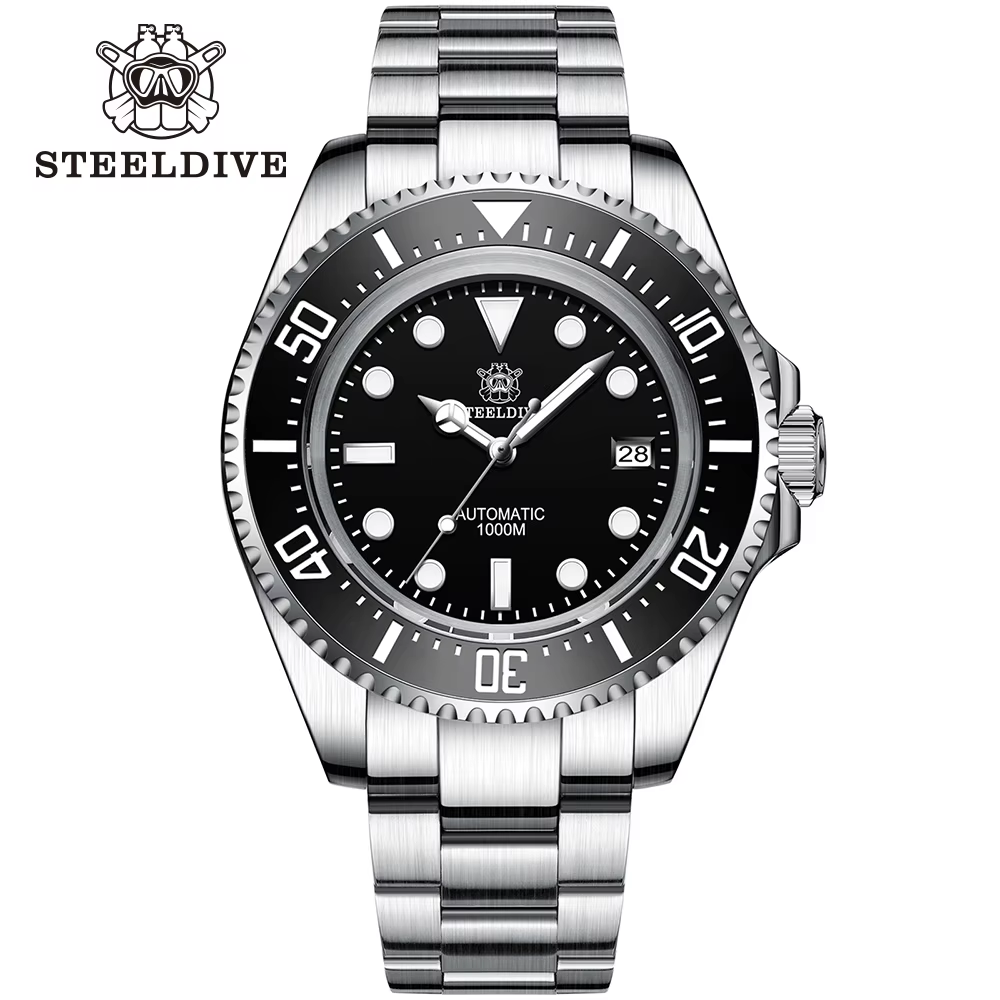 SD1964 STEELDIVE 1000M étanche 45.4MM grande montre fantôme d'eau pour hommes Super BGW9 montre de p