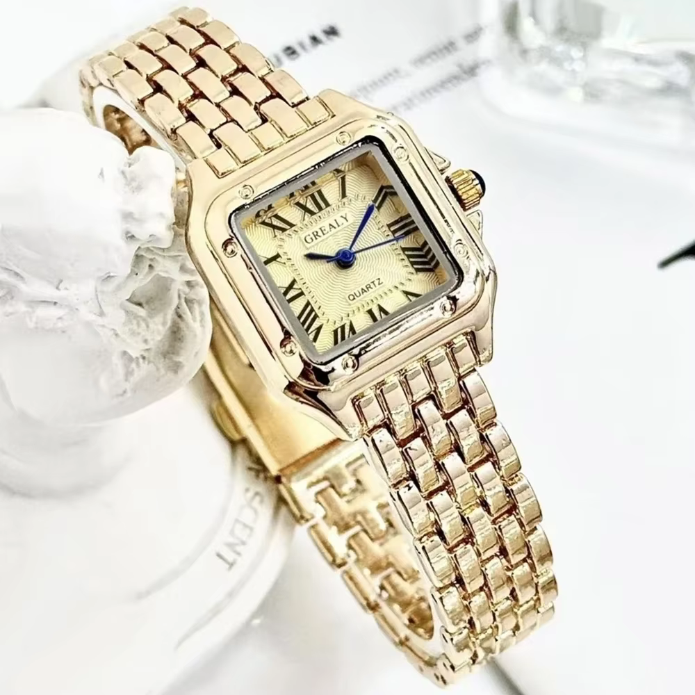 Montres de luxe en strass pour femmes, montre-bracelet à Quartz carrée, Simple, horloge pour dames