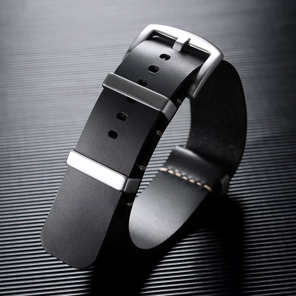 Bracelet de montre en cuir véritable 18mm 20mm 22mm 24mm pour Smartwatch, pièce unique, réglable, ac