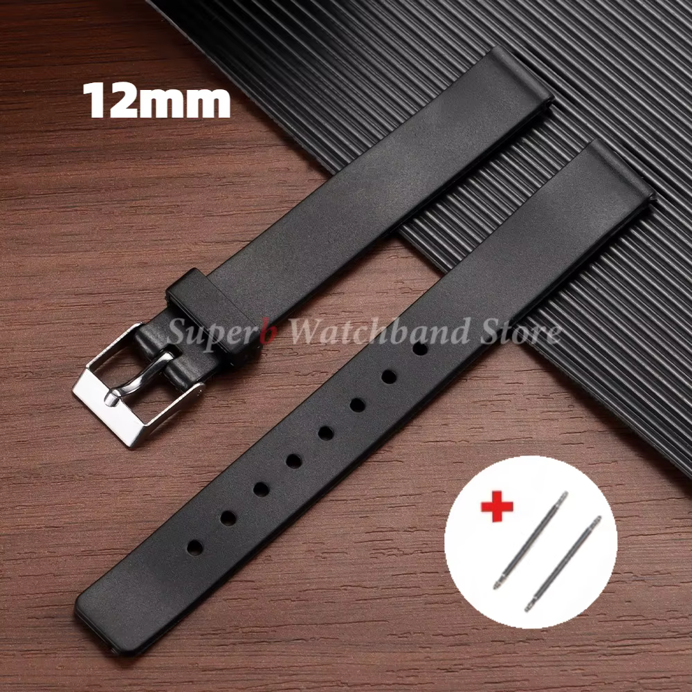 Bracelet de montre en plastique PVC 12mm 14mm 16mm 18mm 20mm 22mm bracelet de montre universel brace