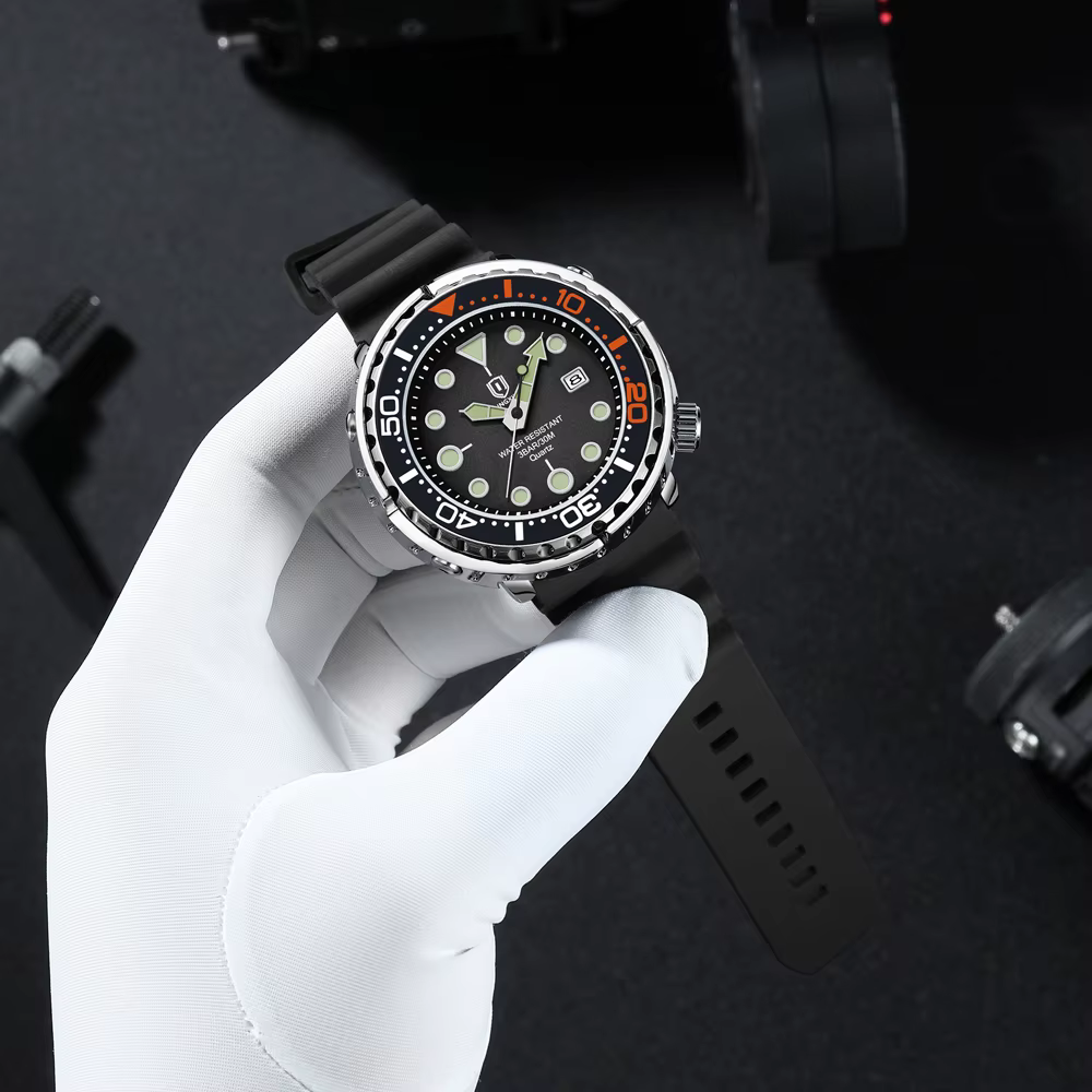 QINGXIYA – montre de sport à Quartz pour hommes, bracelet en Silicone, étanche, lumineuse, avec Date