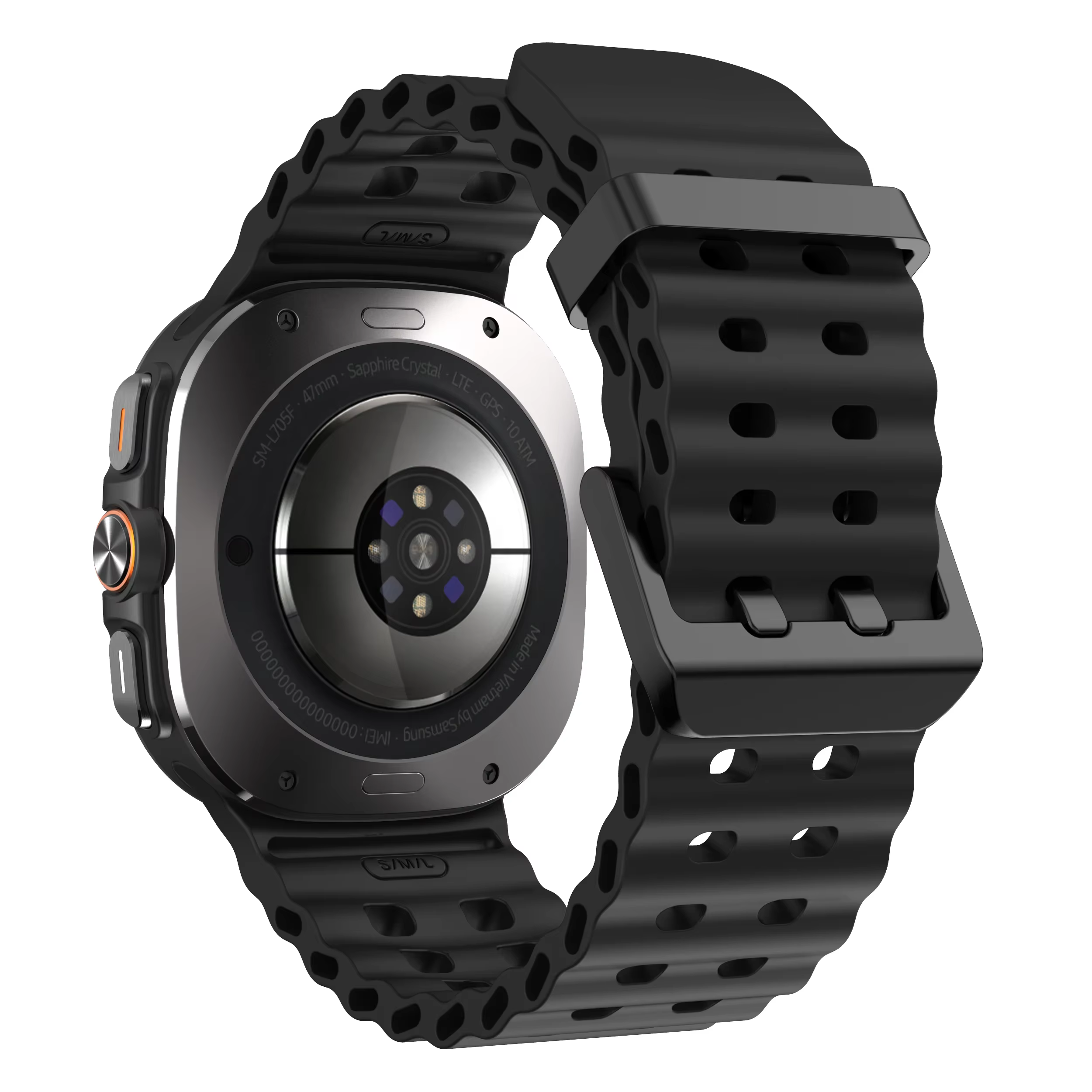 Bracelet marin pour Samsung Galaxy montre Ultra 47mm Bracelet de sport en Silicone pour GalaxyWatch