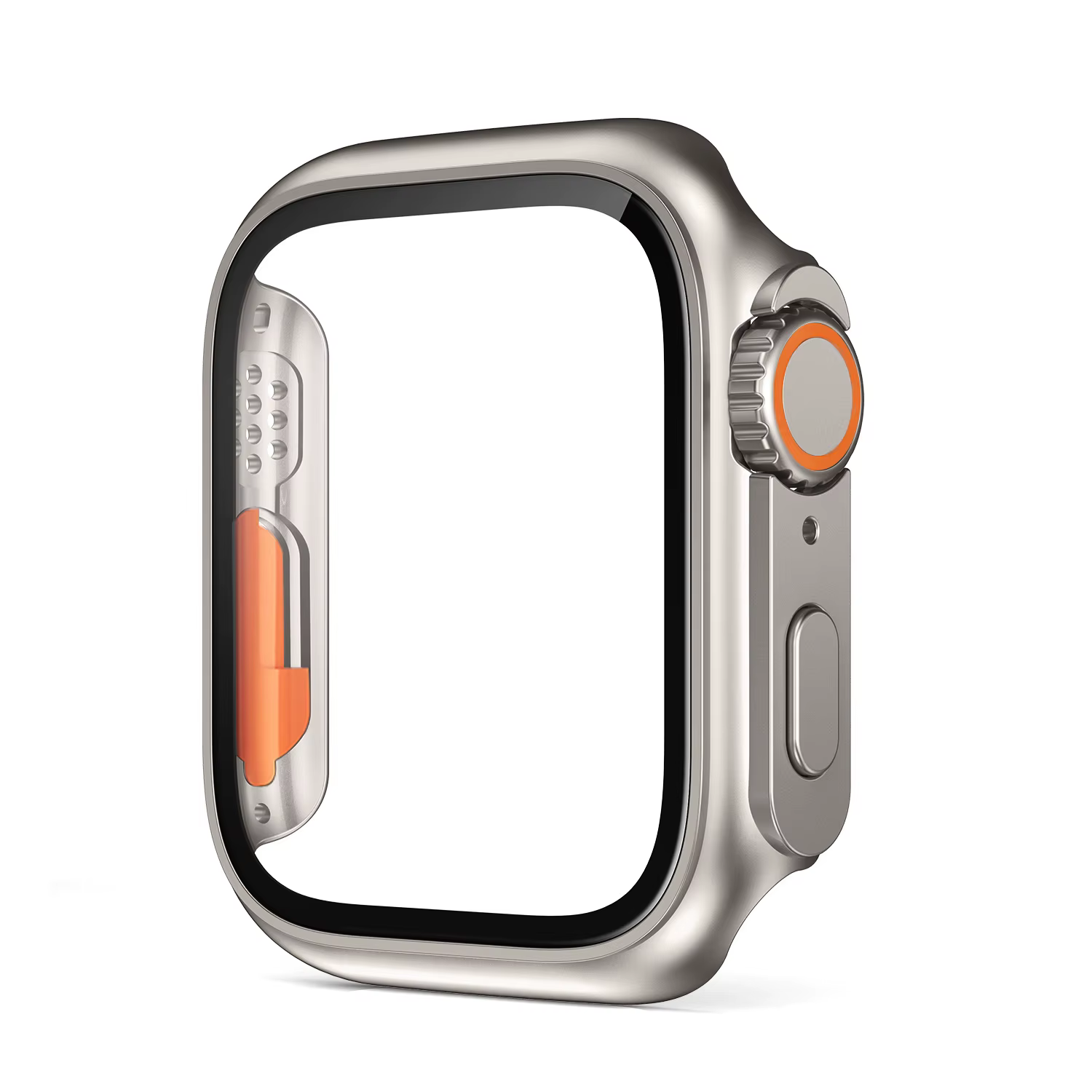 Coque en verre pour Apple Watch, coque pour Apple Watch 9, 8, 7, 6, 5, 4, 3, série iWatch, 45mm, 44m