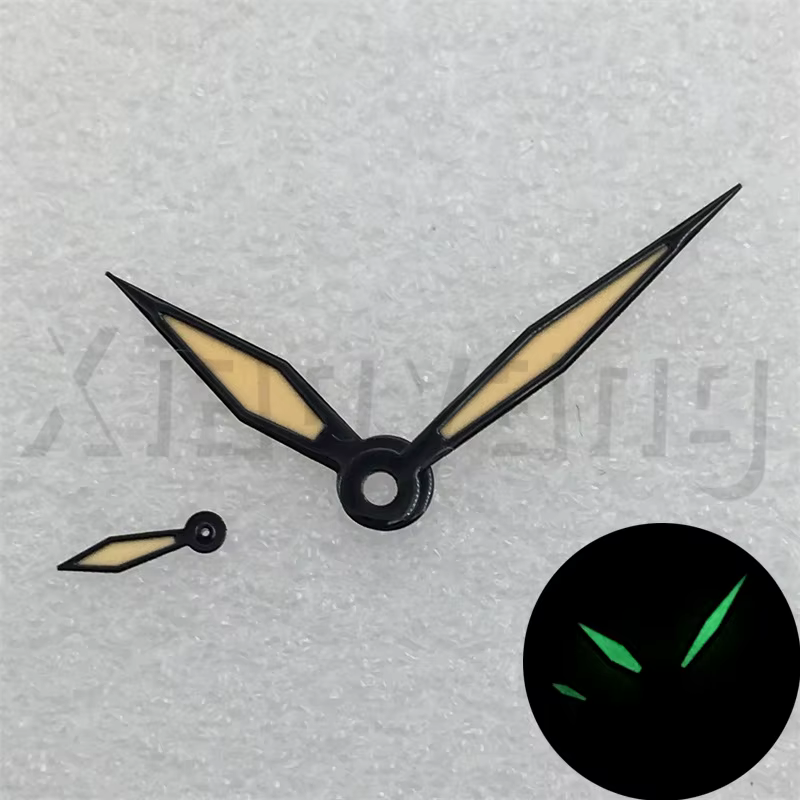 ETA6497 aiguilles de montre vert lumineux noir or Rose or bleu main adaptée ETA 6497 6498 ST3600 362