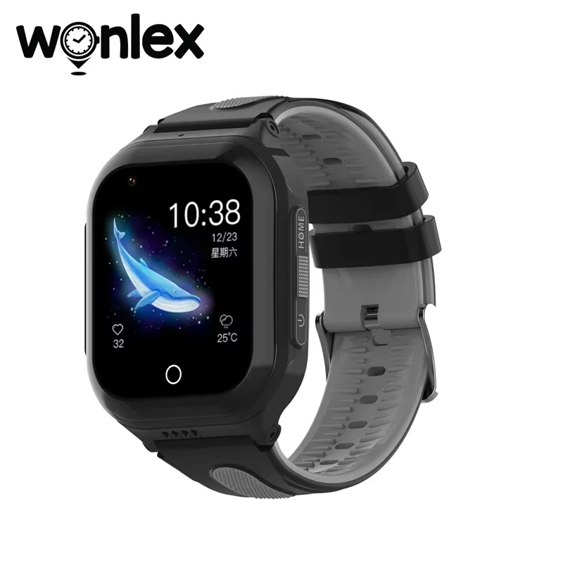 WONLEX-Montre Intelligente pour Enfants, GPS, WIFI, LBS, Traqueur de Positionnement, Caméra Vidéo 4G