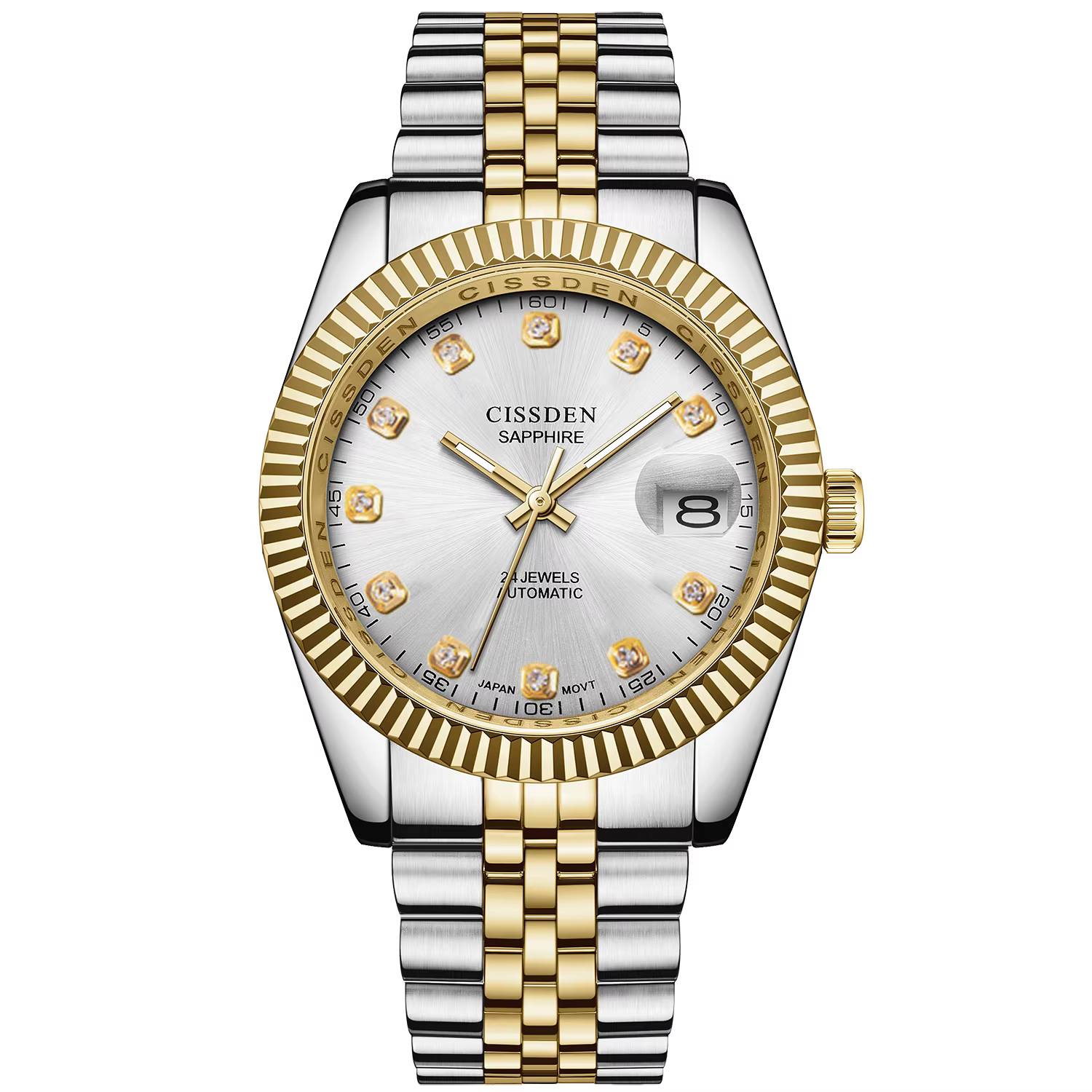 Montre-bracelet mécanique automatique en acier inoxydable pour homme, montre de sport d'affaires, ma