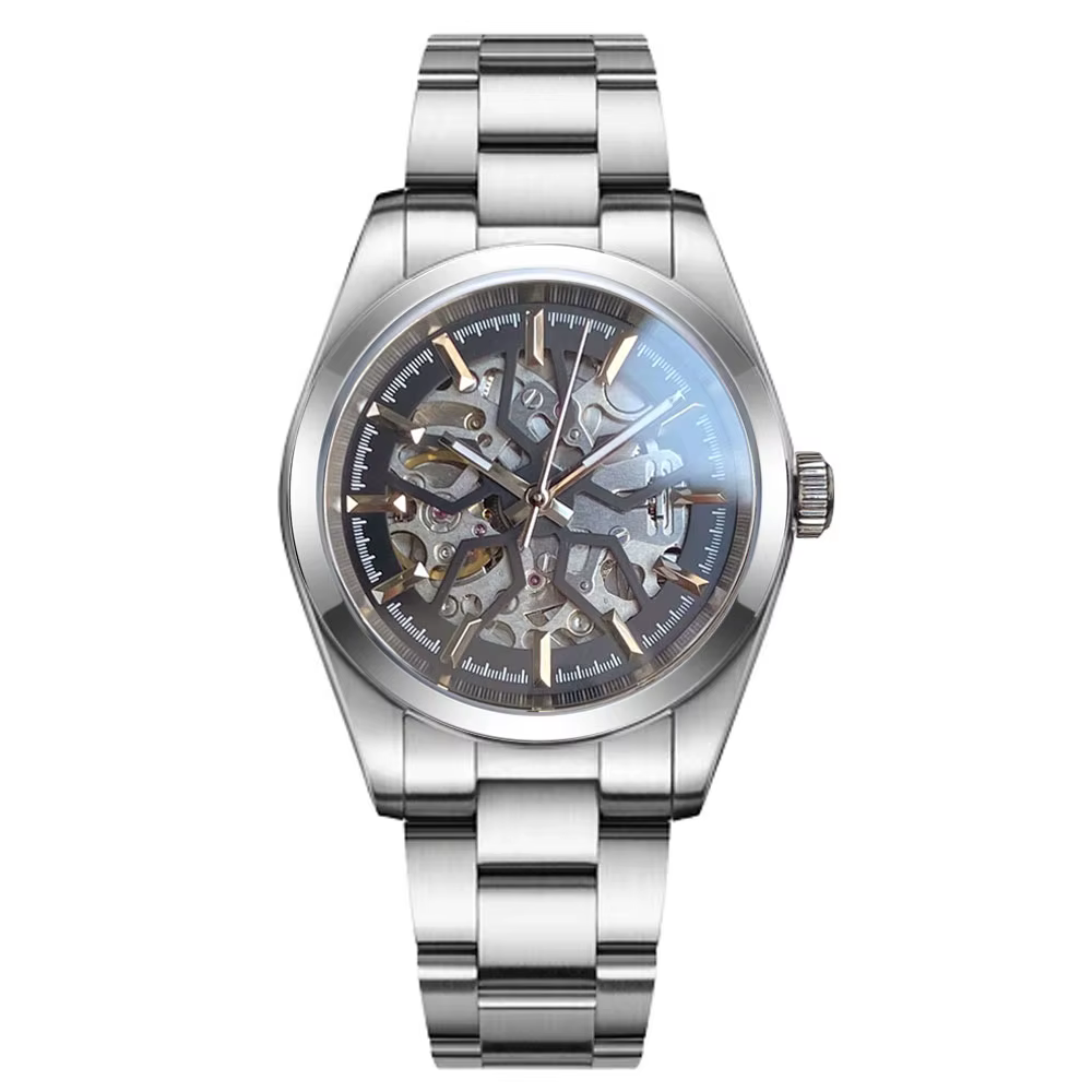 Tandorio-Modules de montre pilote pour homme, étanche, Shoous, poli, mécanique automatique, NH70, Se