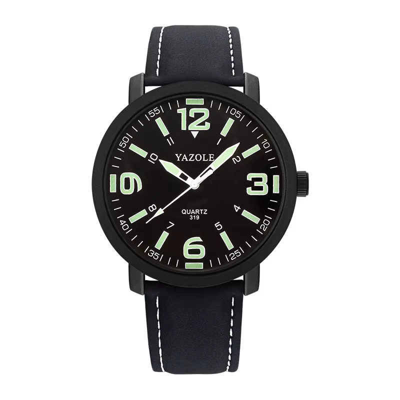Montre pour hommes sport montres lumineuses pour hommes montres en cuir horloge erkek kol saati relo