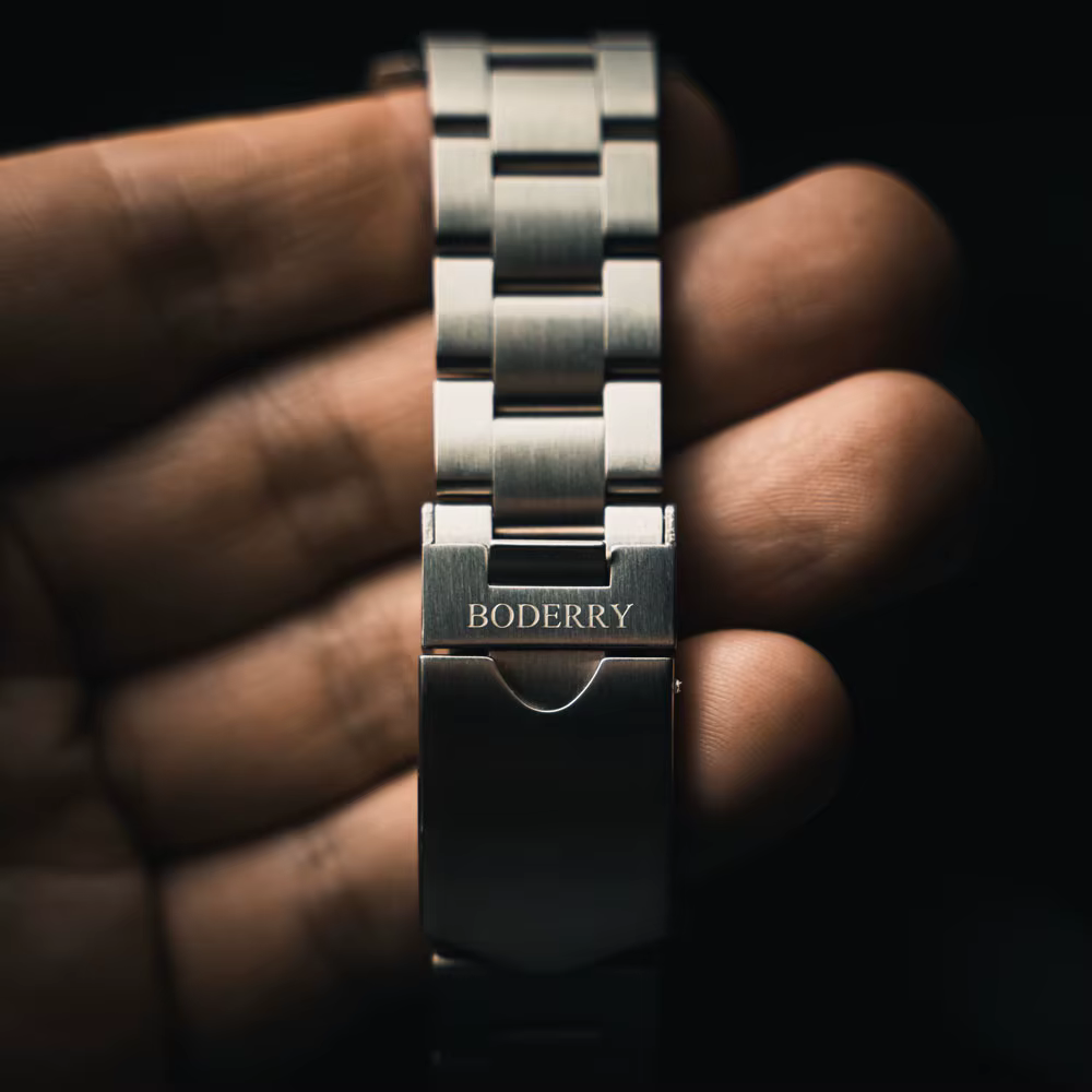 Boderry-Montre mécanique automatique étanche pour homme