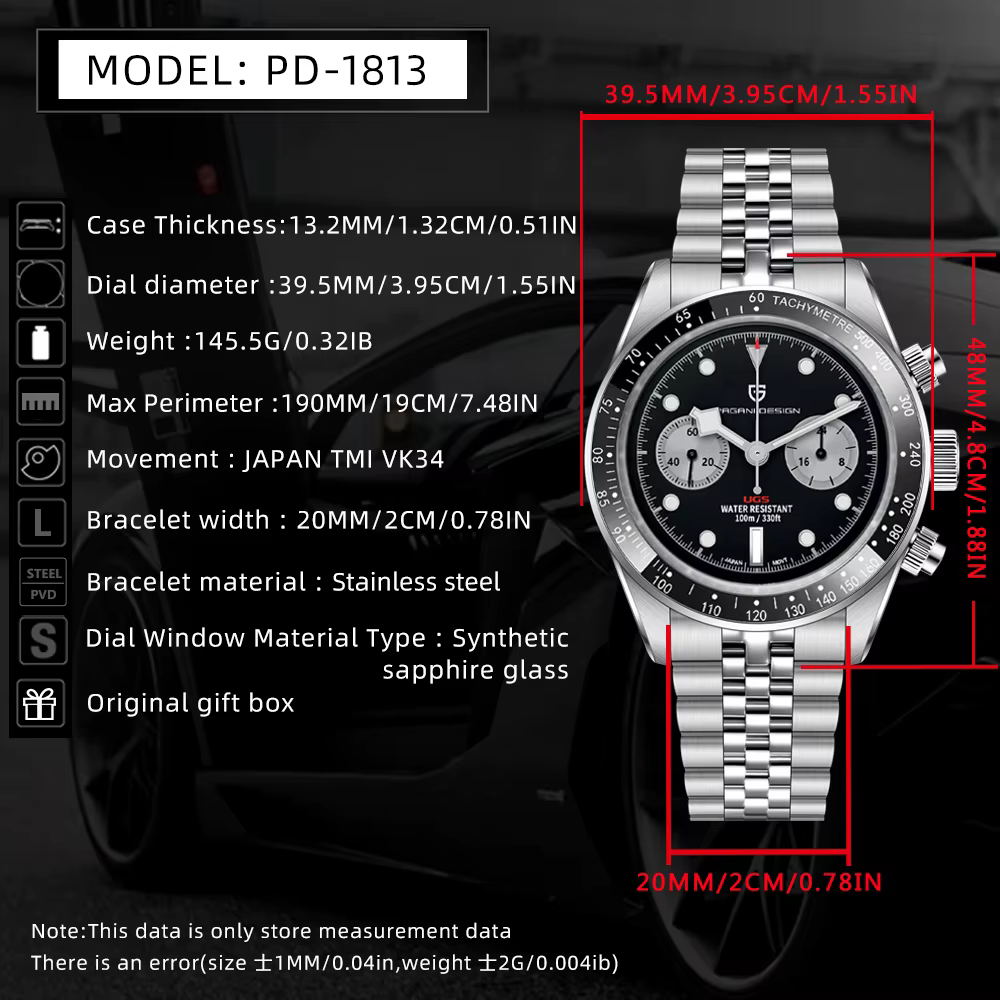 Montres à quartz pour hommes PAGANI DESIGN 2026