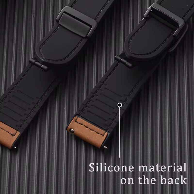 Bracelet en cuir et Silicone pour montre Huawei GT 5 4 46mm 41mm