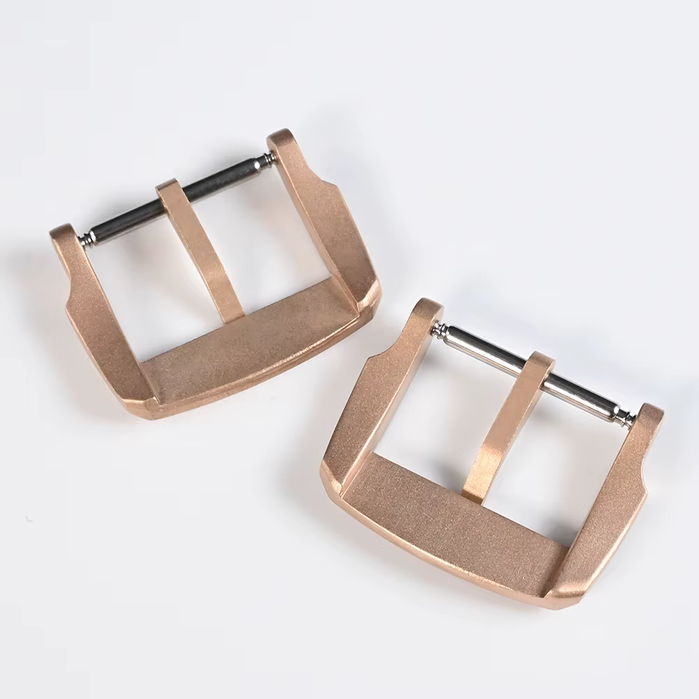 San Martin Logo Bronze boucles ardillon 18mm fermoir de montre 20mm pour bracelet stérile 22mm Boucle Fibbia Orologio brossé Durable bricolage