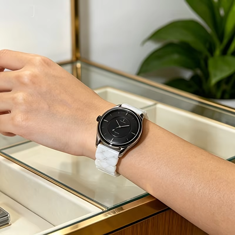 Bracelet en résine 18/20/22 pour Garmin Vivoactive 5/Active5/Venu3/Forerunner965/955/945/9/Venu/3S pour Samsung Galaxy Watch 7/6/5/4