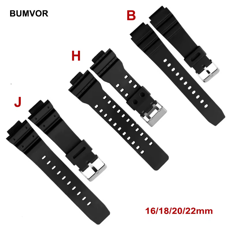 Pour Casio bracelet de montre de Sport électronique 16mm 18mm 20mm 22mm