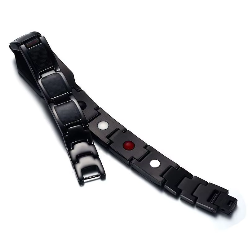 Mn-Bracelets en Fibre de Carbone pour Homme, Bouclier des Templiers, Thérapie de la Foi Croisée