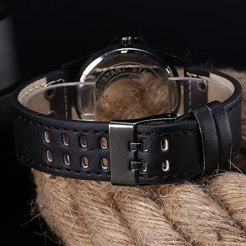 Hommes montres Masculino Relogio armée militaire mâle montre à Quartz bracelet en cuir décontracté Cool