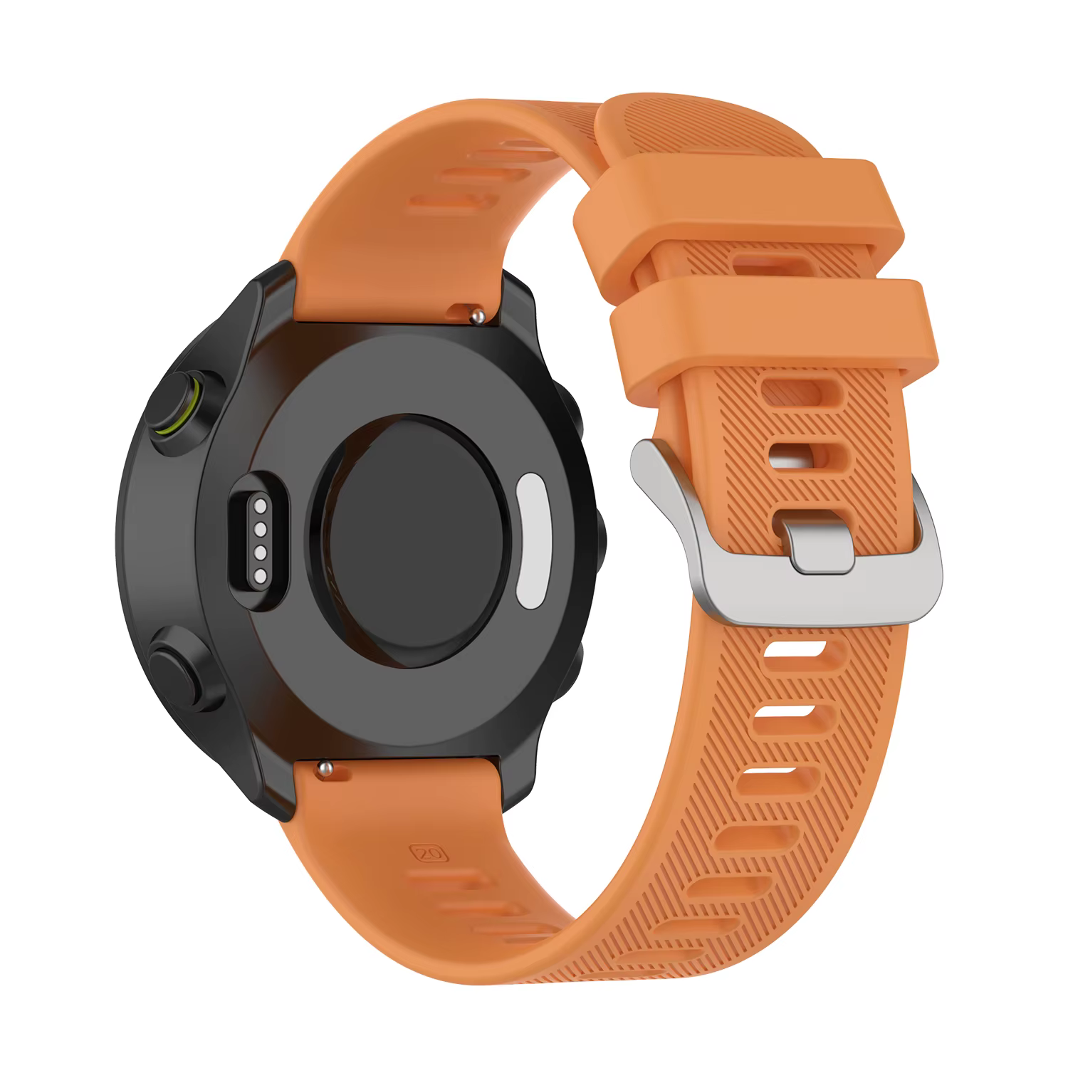 Bracelet de montre en silicone avec bouton officiel, bracelet de sport, Garmin 245, Forerunner 245M, 645, Vivoactive 3, Venu, Venu SQ