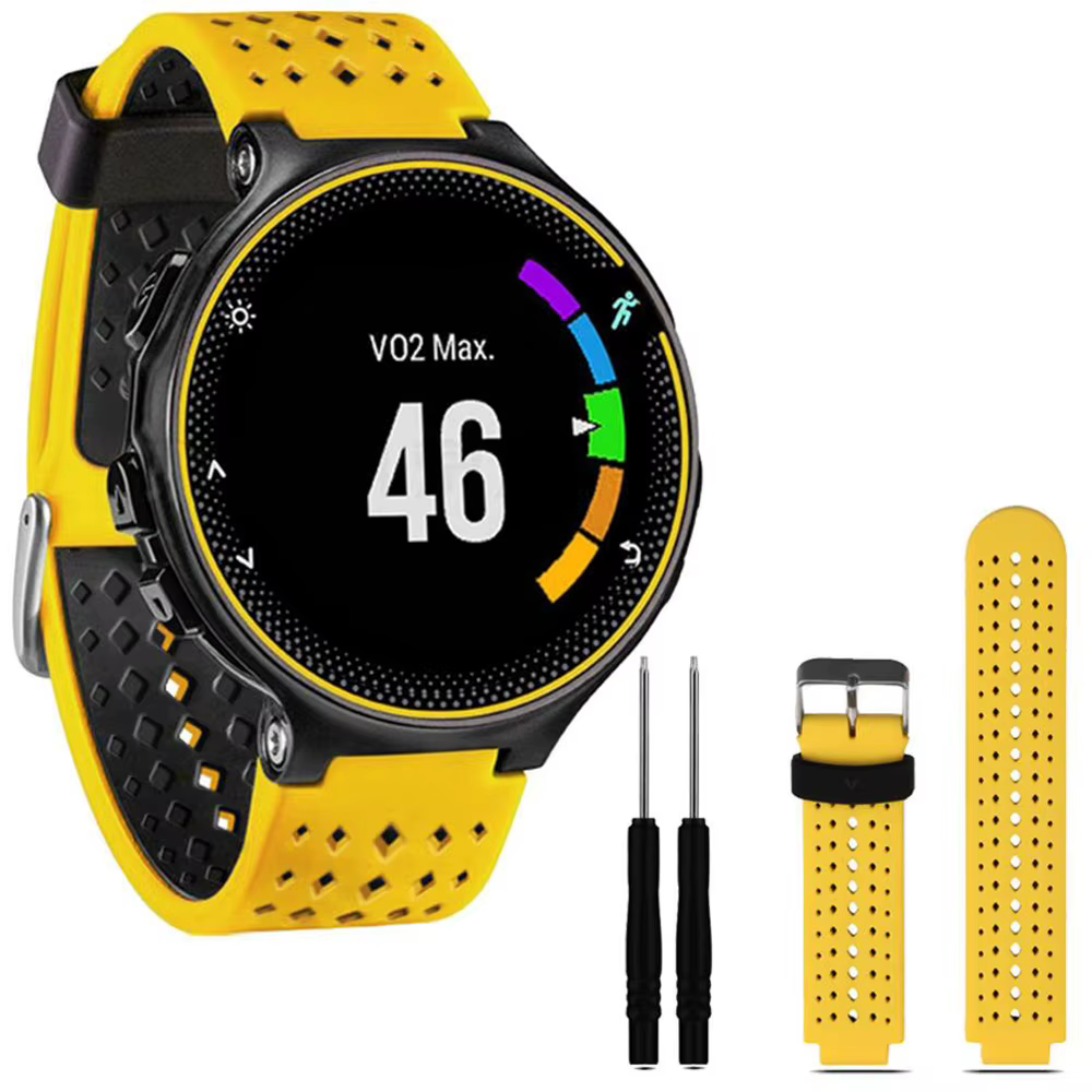 Bracelet de montre en Silicone pour Garmin Forerunner 235/220/230/620/630/735XT bracelet de montre intelligente avec outil