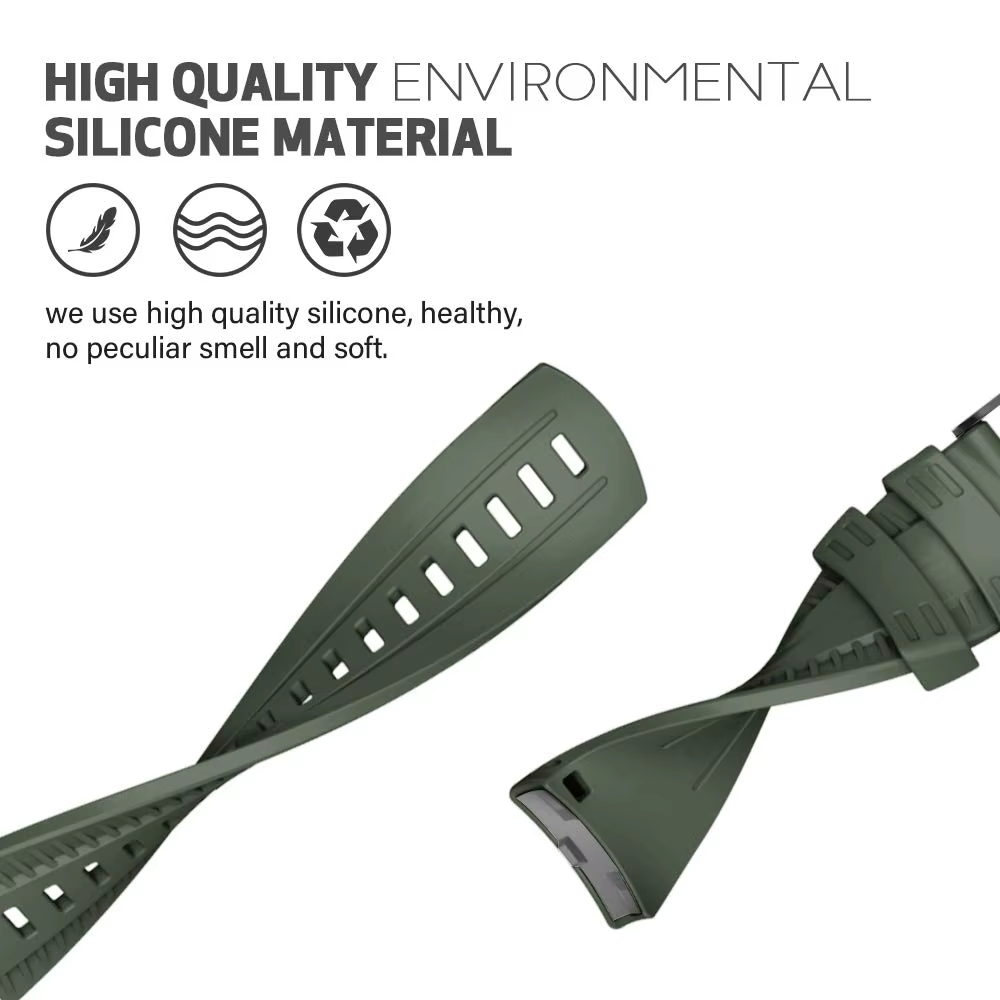 Bracelet de Montre en Silicone Souple pour SUUNTO 9 Baro