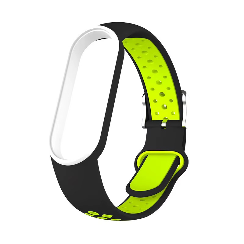 Ceinture en silicone bicolore pour Xiaomi Mi Band 5 et 6