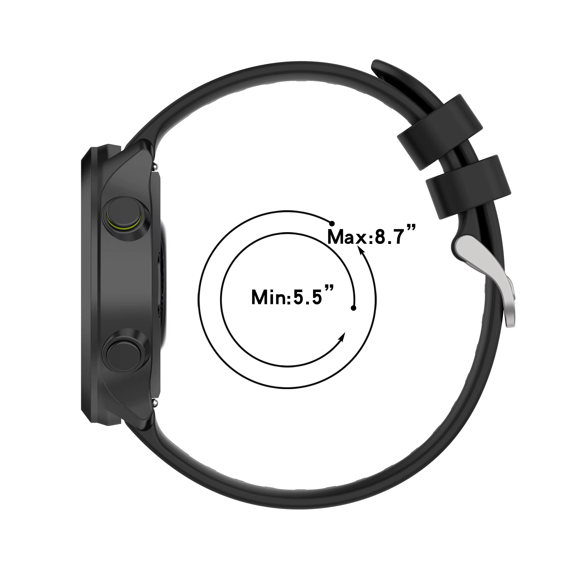 Bracelets de montre 20mm pour Garmin Forerunner 158 venu sq/venu sport bracelet en Silicone