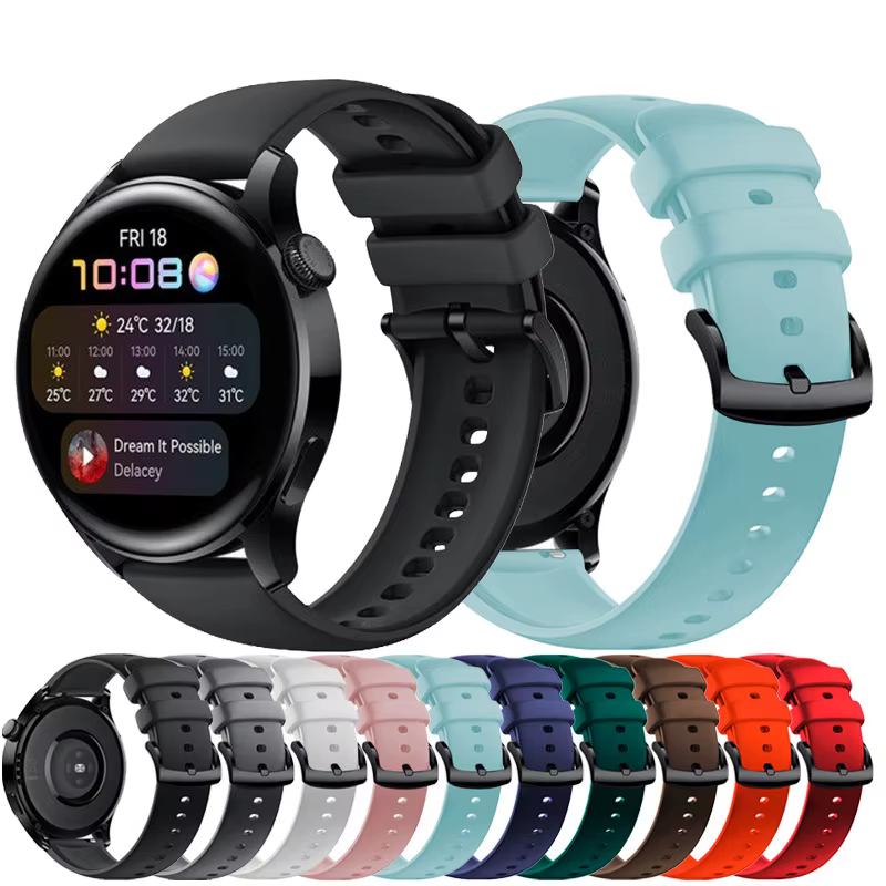 Bracelet 22mm pour montre Huawei 3/GT 3 2 Pro/GT2E 4 46mm 5 41mm pour Amazfit Bip/GTS GTR 2 3 4 20mm bande Garmin Venu/Vivoactive 2 3 4