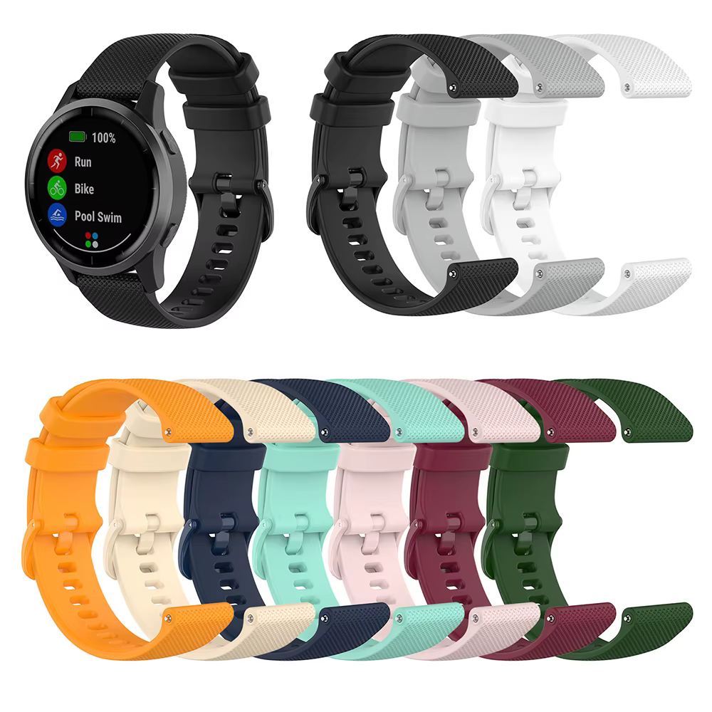 Bracelet de montre en Silicone 20mm pour Garmin Vivomove tendance/Sport/Style/Luxe/HR