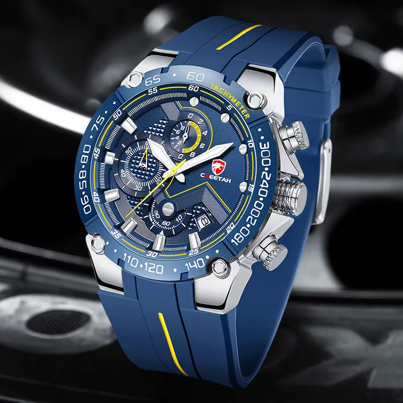 CHEETAH nouvelles montres hommes marque de luxe grand cadran montre