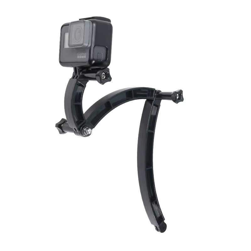 Pour Gopro 13 accessoires auto-Selfie bâton casque bras Extension incurvée 3 voies