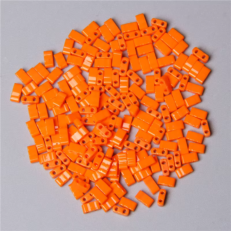 Perles de Tila plates, 2 trous, 3x5mm, pour bricolage, fabrication de bijoux, Bracelet, graines en vrac, vente en gros
