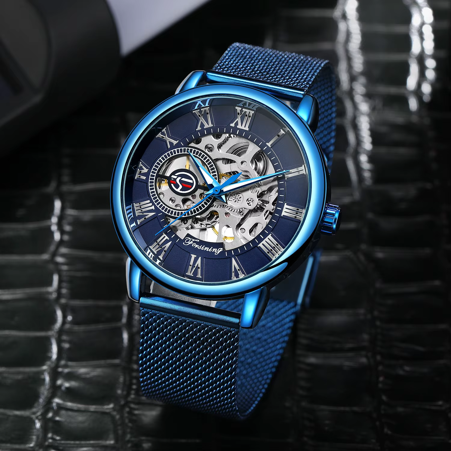 Forsining – montre squelette mécanique étanche 3ATM pour hommes