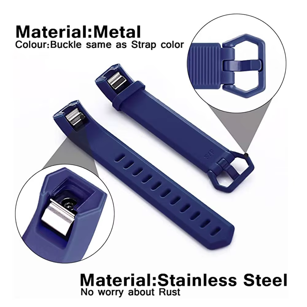 Bracelet en silicone réglable pour montre Fitbit Alta HR