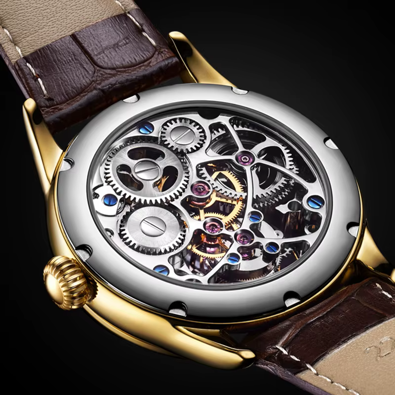 AESOP véritable Tourbillon montre mécanique pour hommes