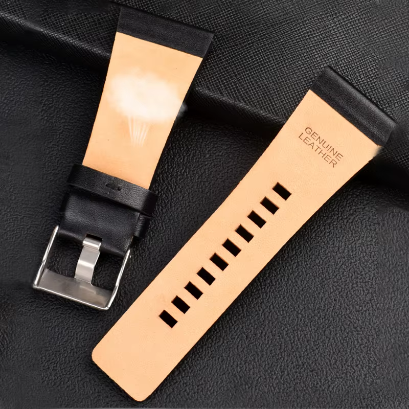 Grand Bracelet de montre en cuir pour hommes