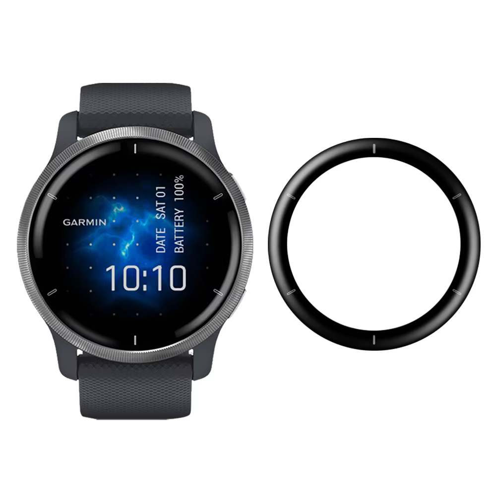 Film de protection en fibre de verre souple 5D pour Garmin venus 2/venus 2S