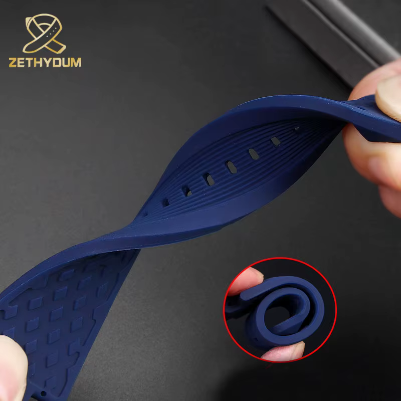 Bracelet de montre en caoutchouc Silicone pour hommes