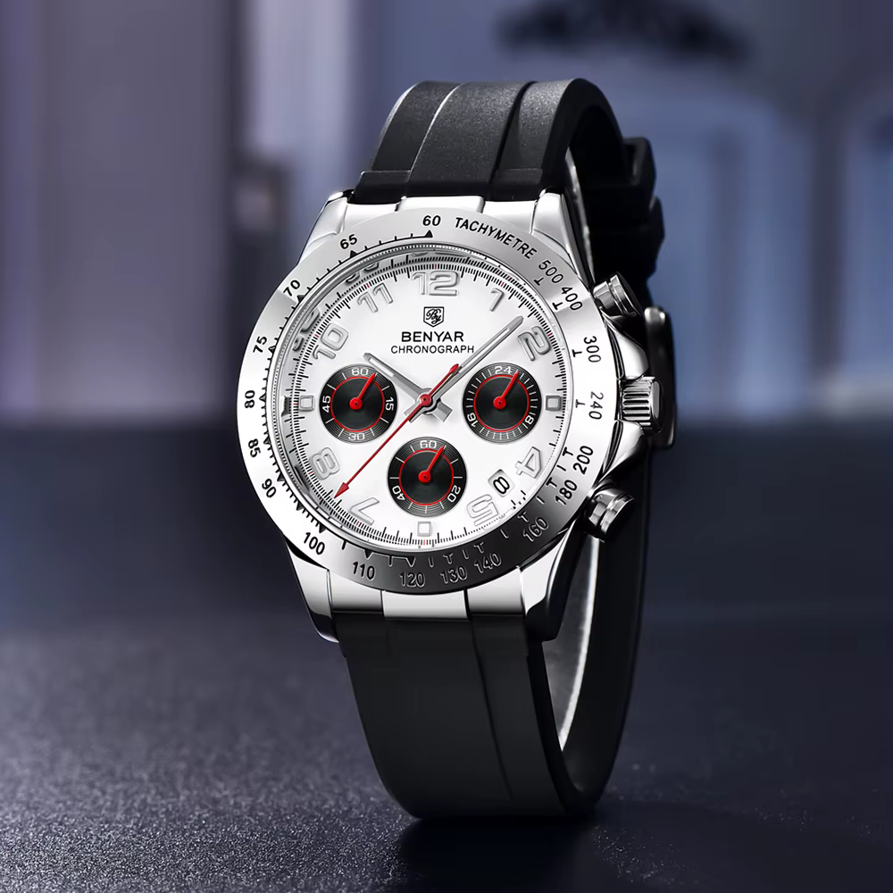 Montre de sport en acier inoxydable pour homme