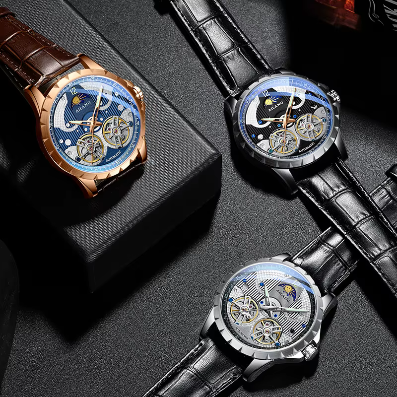 AILANG 2019 Nouvelle Montre Homme Authentique Mécanique Automatique Étanche pour Affaires
