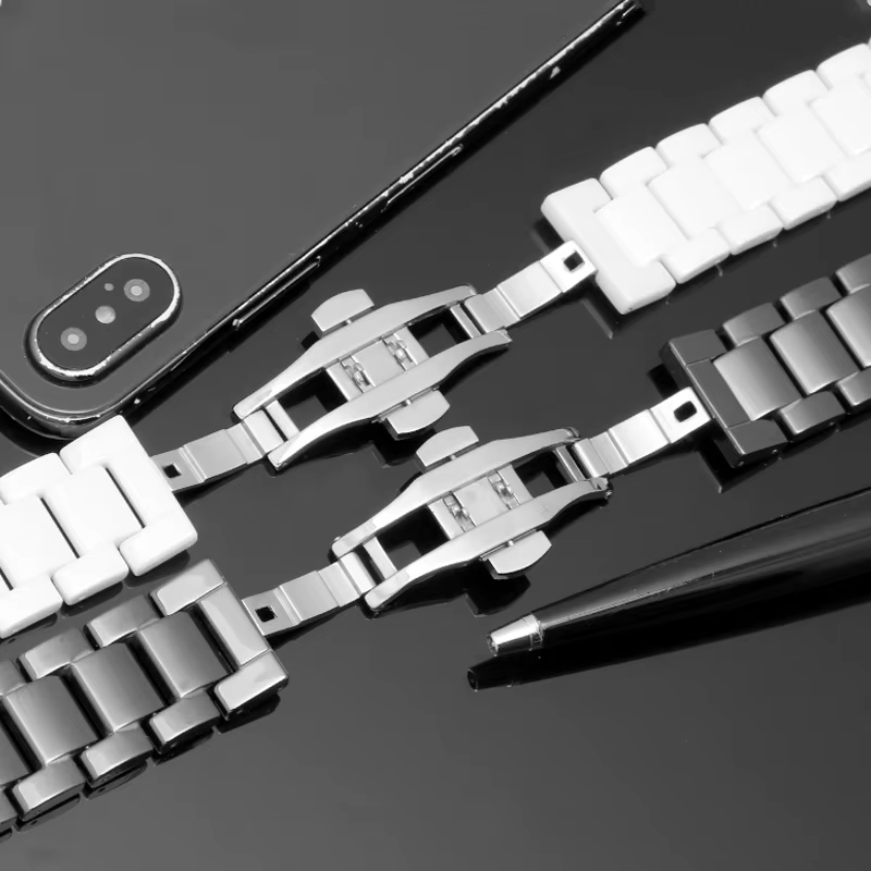 Bracelet de montre en céramique 14mm 15 16 17 18 19 20 21mm 22mm