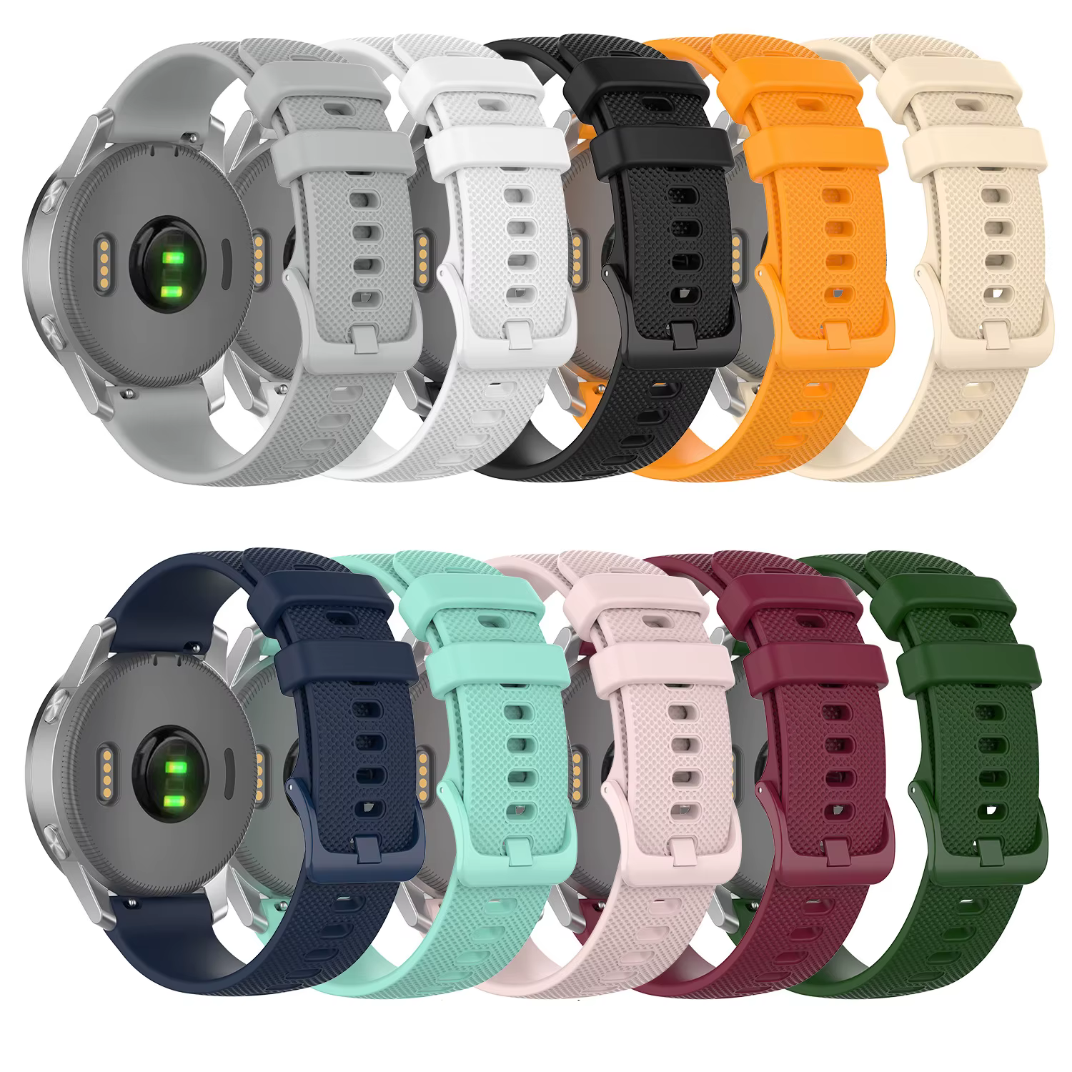 Bracelet de montre en Silicone 20mm pour Garmin Vivomove tendance/Sport/Style/Luxe/HR