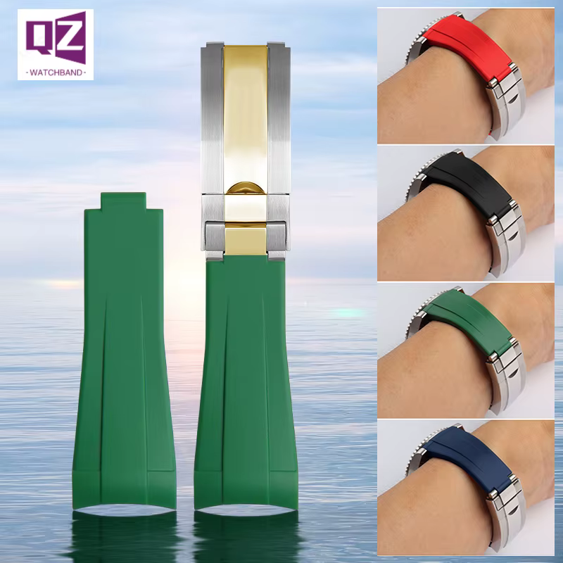 Bracelet de montre en caoutchouc et silicone