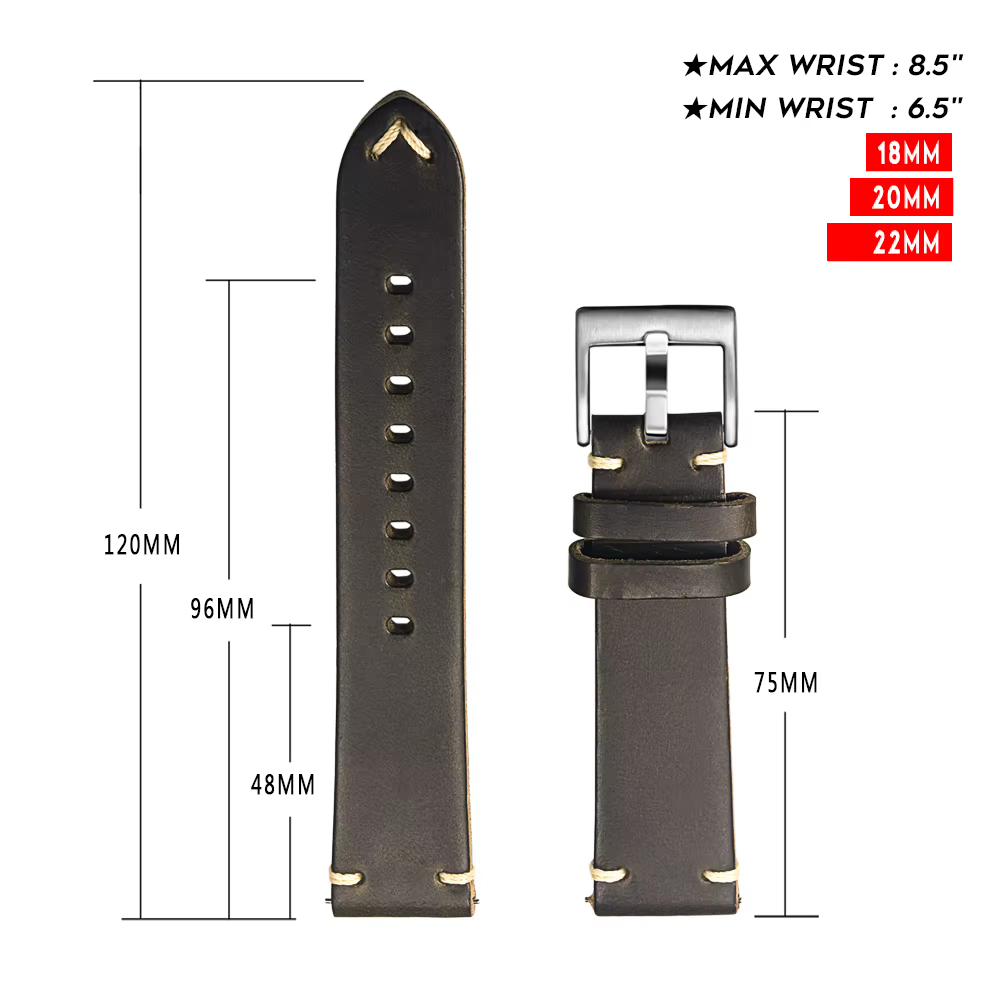 Horween – bracelets de montre en cuir