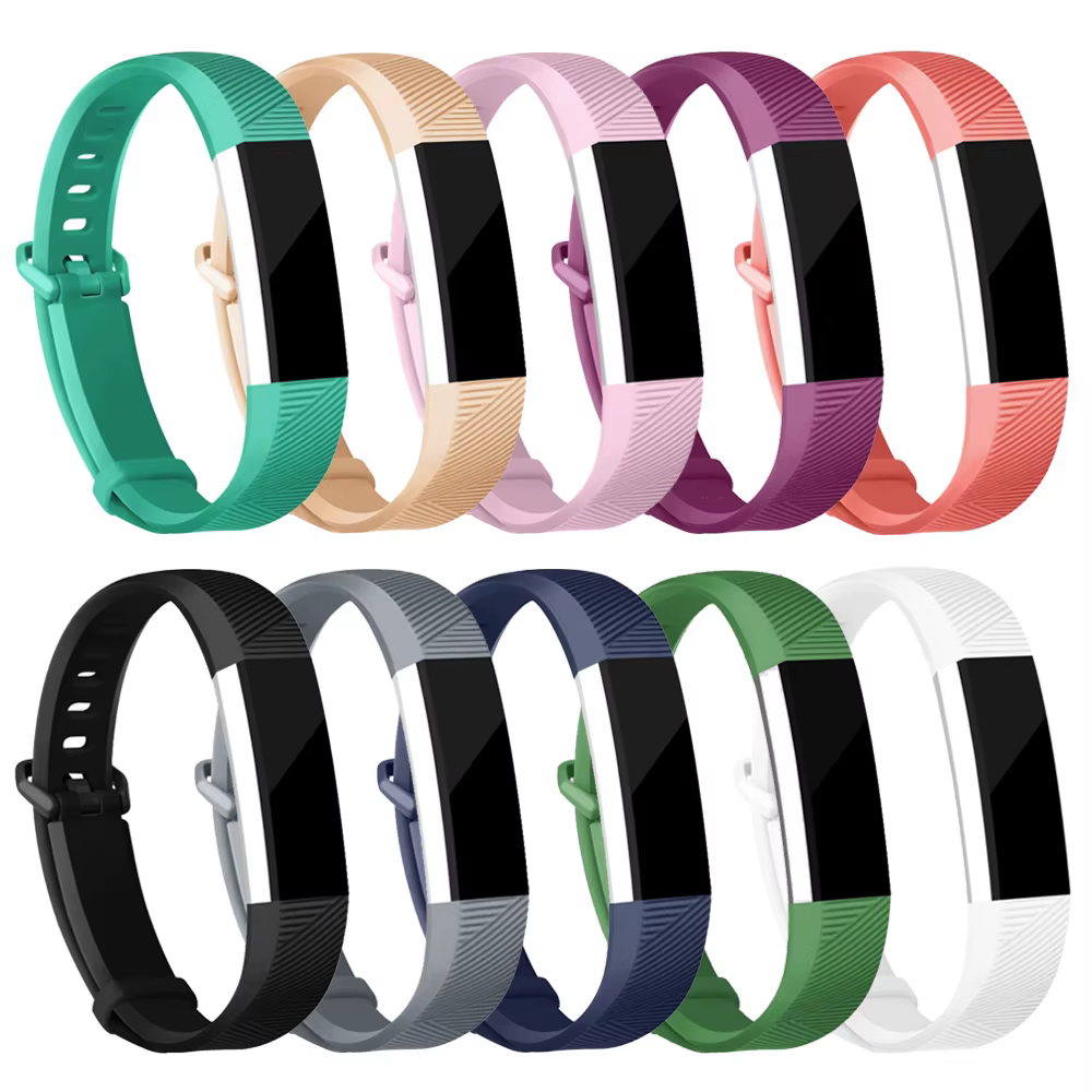 Bracelet en silicone réglable pour montre Fitbit Alta HR