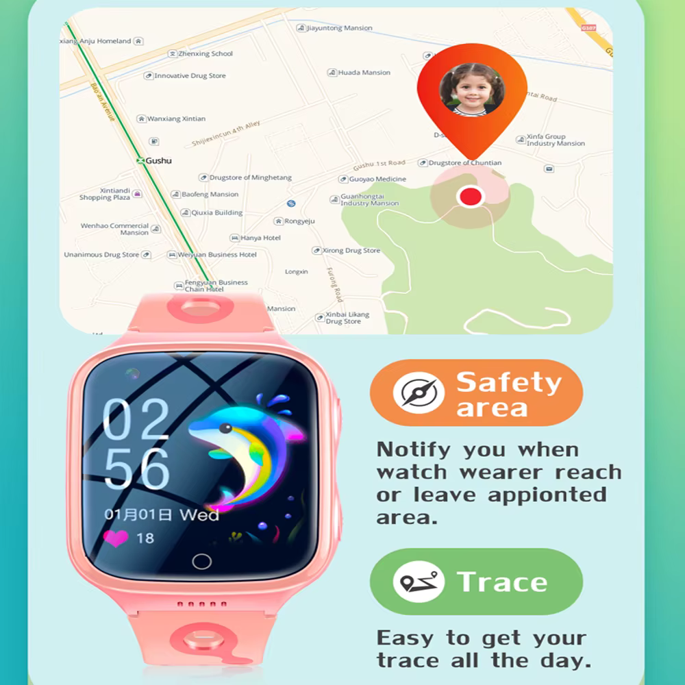 Montre intelligente K227 4G pour enfants